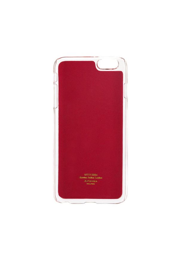 Wittchen - Etui na iPhone 6 Plus czerwone. Kolor: czerwony. Materiał: materiał, syntetyk. Wzór: aplikacja