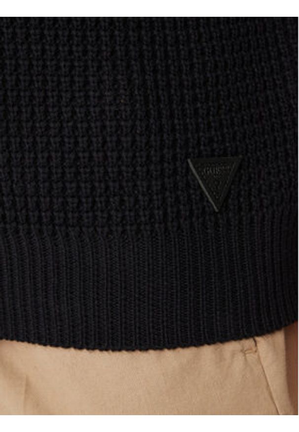 Guess Sweter M4YR09 Z3FB1 Czarny Regular Fit. Kolor: czarny. Materiał: bawełna