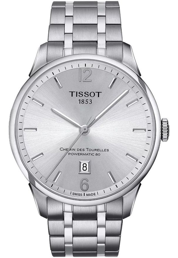 TISSOT - Zegarek Tissot Zegarek Męski Tissot Chemin Des Tourelles T099.407.11.037.00 (42 mm)