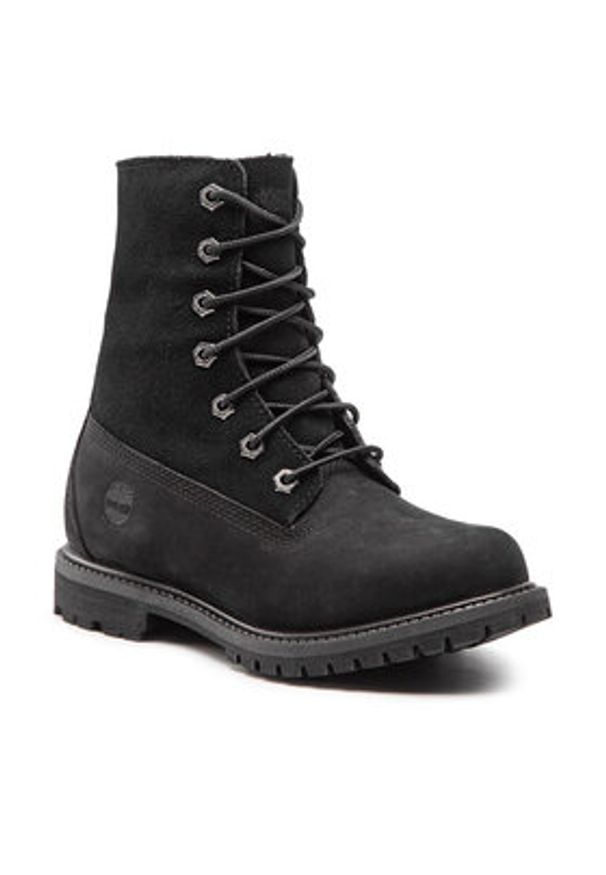 Timberland Trapery Authentic Teddy Fleece W TB08149A001 Czarny. Kolor: czarny. Materiał: zamsz, skóra
