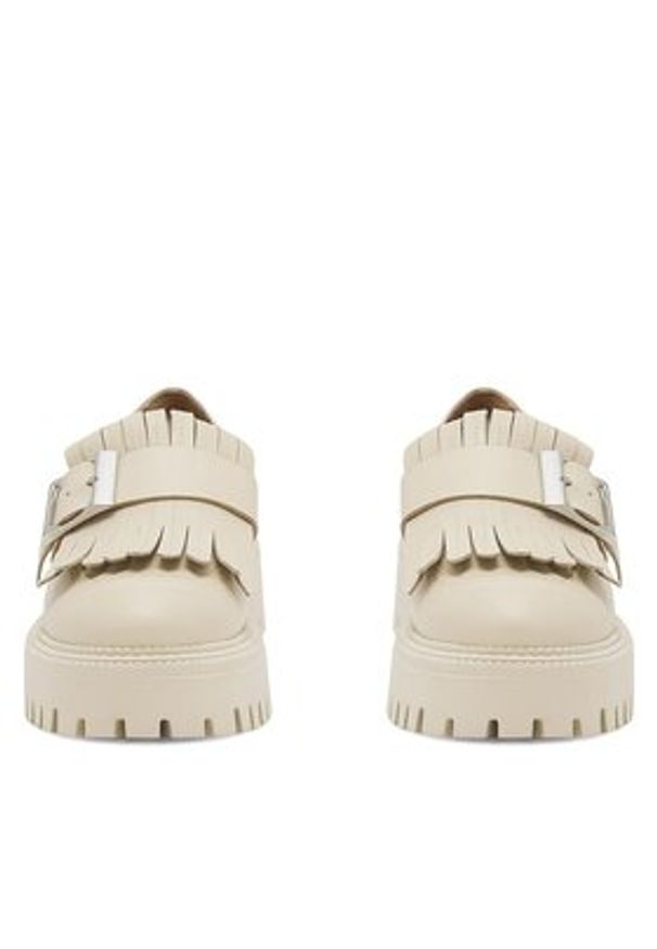 Badura Loafersy DEBORAH-24SS200 Beżowy. Kolor: beżowy. Materiał: skóra