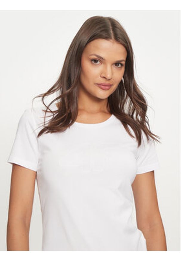 4f - 4F T-Shirt 4FWMM00TTSHF1846 Biały Slim Fit. Kolor: biały. Materiał: bawełna