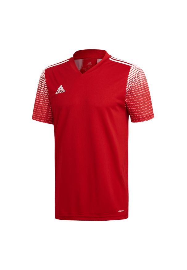 Adidas - Koszulka piłkarska męska adidas Regista 20 Jersey. Kolor: biały, wielokolorowy, czerwony. Materiał: jersey. Sport: piłka nożna