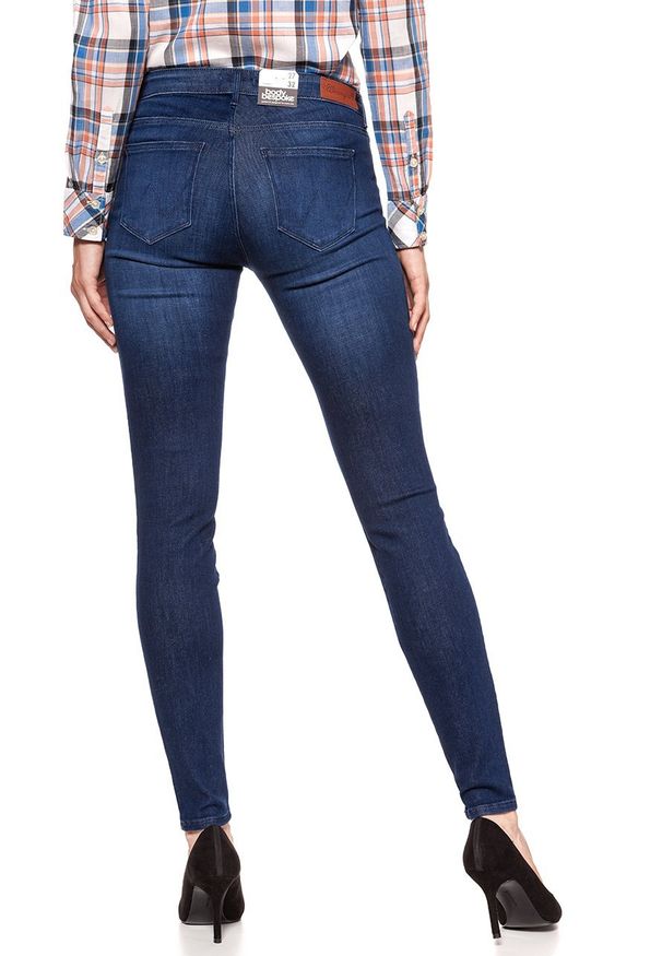 Wrangler - WRANGLER SKINNY SOFT BREEZE W28KRT21S 112128331. Wzór: aplikacja
