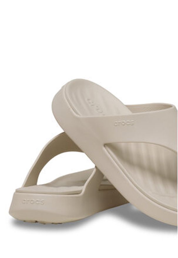 Crocs Japonki Getaway Triangle Flip 212018 Beżowy. Kolor: beżowy