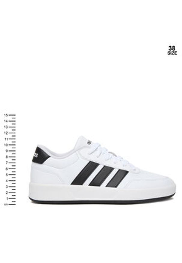 Adidas - adidas Sneakersy Breaknet 3.0 JR8448 Biały. Kolor: biały. Materiał: skóra