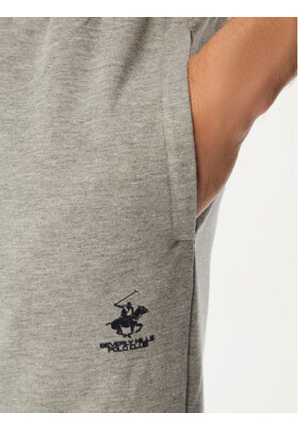 Beverly Hills Polo Club Spodnie dresowe P-SS26M-TF4502018-0465 Szary Regular Fit. Kolor: szary. Materiał: syntetyk