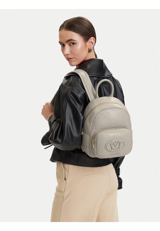 Love Moschino - LOVE MOSCHINO Plecak JC4332PP0OKM0101 Szary. Kolor: szary. Materiał: skóra
