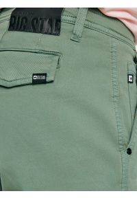 Big-Star - Szorty męskie z kieszeniami cargo khaki Morrise 303. Okazja: na co dzień. Kolor: zielony. Materiał: elastan, materiał, bawełna. Styl: sportowy, casual #3