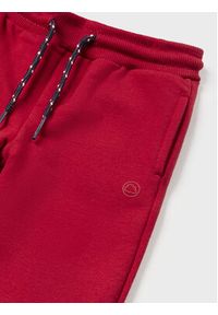 Mayoral Spodnie dresowe 704 Czerwony Regular Fit. Kolor: czerwony. Materiał: bawełna #2