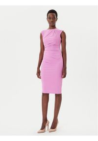 Rinascimento Sukienka koktajlowa CFC0125332003 Różowy Slim Fit. Kolor: różowy. Materiał: syntetyk. Styl: wizytowy #1