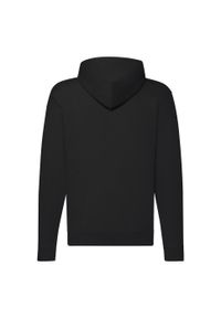 FRUIT OF THE LOOM - Klasyczna Kurtka Z Kapturem Dla Dorosłych Unisex. Typ kołnierza: kaptur. Kolor: czarny