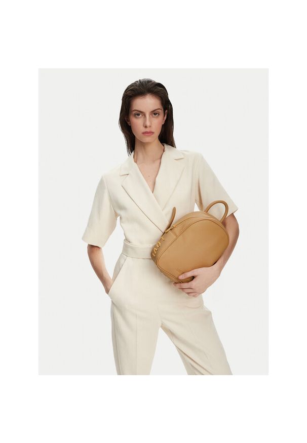 Love Moschino - Plecak LOVE MOSCHINO. Kolor: beżowy