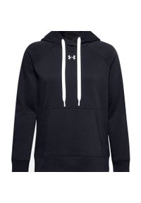 Bluza damska Under Armour Rival Fleece Hb Hoodie czarna. Kolor: czarny, biały, wielokolorowy. Sport: fitness