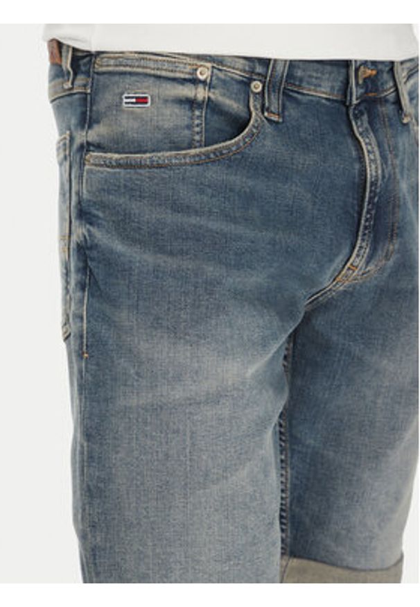 Tommy Jeans Szorty jeansowe DM0DM20948 Niebieski Regular Fit. Kolor: niebieski. Materiał: bawełna