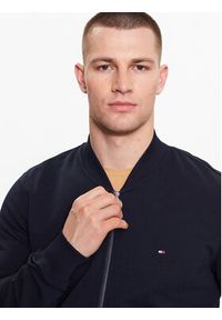 TOMMY HILFIGER - Tommy Hilfiger Bluza MW0MW32356 Granatowy Regular Fit. Kolor: niebieski. Materiał: bawełna #4