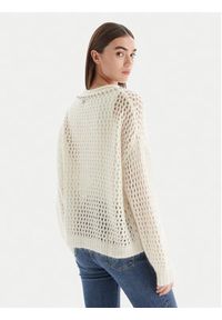 Liu Jo Sweter MF5430 MS039 Écru Relaxed Fit. Materiał: bawełna #5