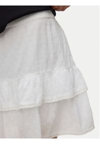 Vero Moda Spódnica mini Trine 10342736 Biały Regular Fit. Kolor: biały. Materiał: bawełna #3