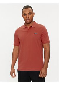 Calvin Klein Polo K10K111196 Czerwony Slim Fit. Typ kołnierza: polo. Kolor: czerwony. Materiał: bawełna #1