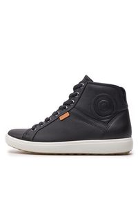 ecco - ECCO Sneakersy Soft 7 Ladies 43002301001 Czarny. Kolor: czarny. Materiał: skóra #5