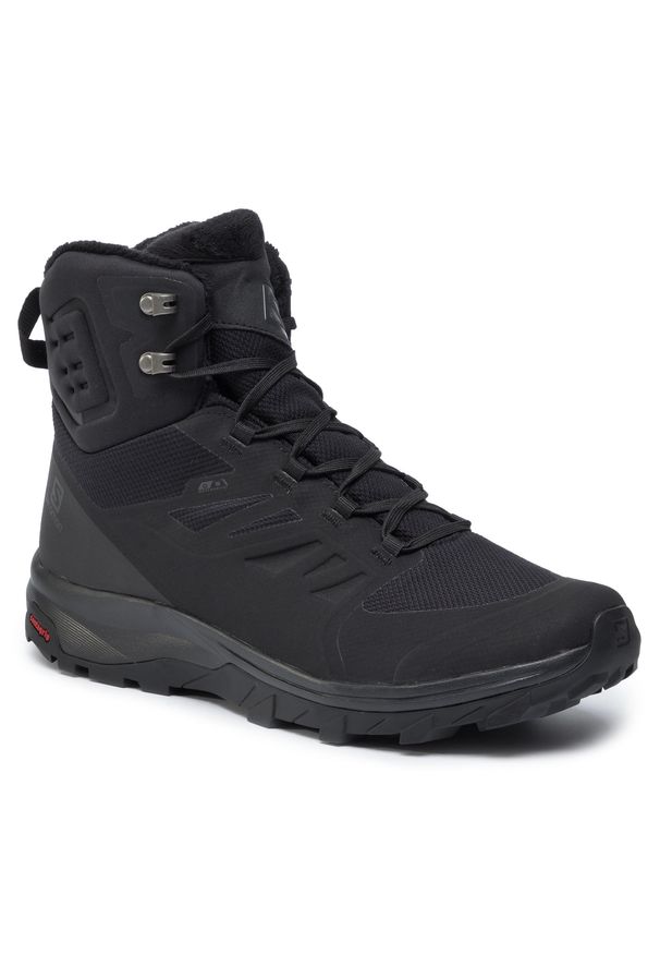 salomon - Trekkingi Salomon - Outblast Ts Cswp 409223 31 V0 Black/Black/Black. Kolor: czarny. Materiał: materiał. Technologia: Thinsulate. Sport: turystyka piesza