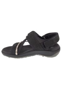 Sandały Merrell Terran 4 Backstrap Sandal W J006412 czarne. Zapięcie: rzepy. Kolor: czarny. Materiał: materiał, tkanina, skóra, guma #5