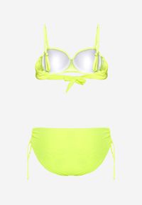 Born2be - Jasnozielone Bikini Dwuczęściowe z Majtkami Ściąganymi Troczkiem i Biustonoszem Namelia. Kolor: zielony #3