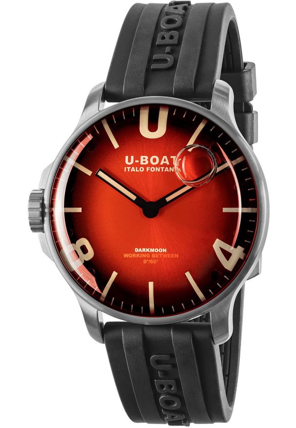 Zegarek męski U-BOAT 8701 czarny. Kolor: czarny