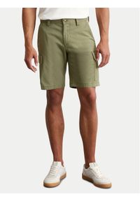 Marc O'Polo Szorty materiałowe 536 0111 15056 Zielony Regular Fit. Kolor: zielony. Materiał: bawełna