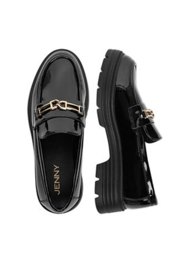 Jenny - JENNY Loafersy CEO-HY80120-2 Czarny. Kolor: czarny. Materiał: materiał, syntetyk