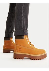 Timberland Trapery Stone Street 6In Wp TB0A5RJD2311 Brązowy. Kolor: brązowy. Materiał: nubuk, skóra. Styl: street #4