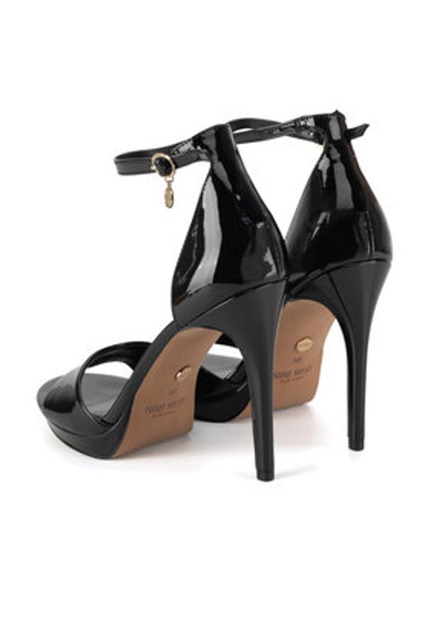 Nine West Sandały 123AL1560 Czarny. Kolor: czarny. Materiał: materiał, syntetyk