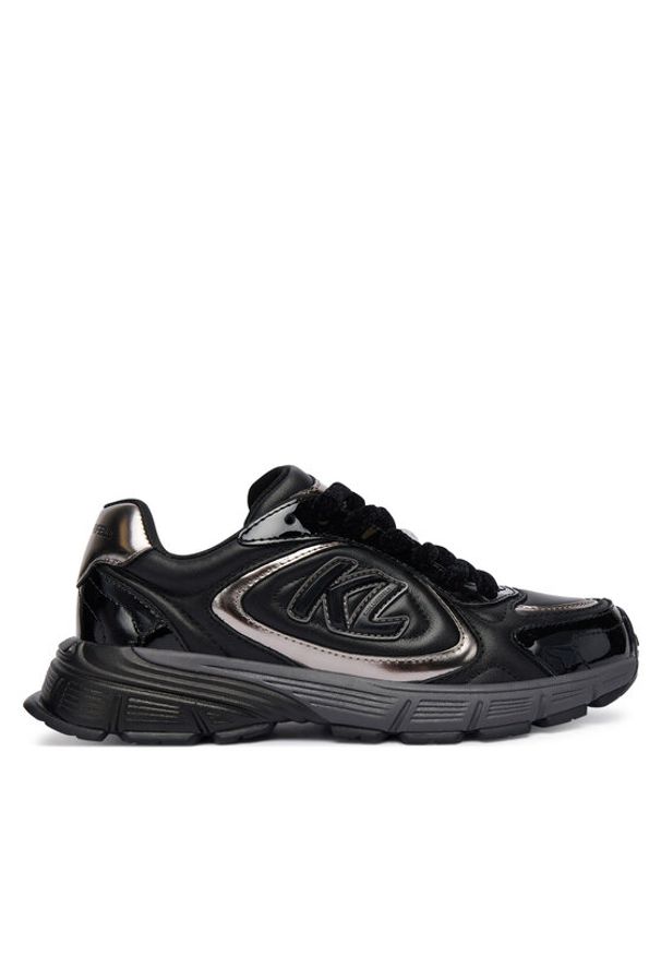 Karl Lagerfeld - KARL LAGERFELD Sneakersy KL65535 Czarny. Kolor: czarny. Materiał: skóra