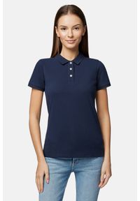 Lancerto - Koszulka Granatowa Polo Paris. Typ kołnierza: polo. Kolor: niebieski. Materiał: bawełna