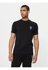 Karl Lagerfeld - KARL LAGERFELD T-Shirt 755400 Czarny Regular Fit. Typ kołnierza: dekolt w karo. Kolor: czarny. Materiał: bawełna #1