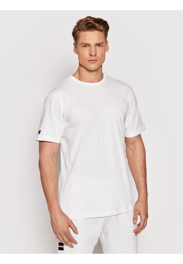 Helly Hansen T-Shirt Crew 33995 Biały Regular Fit. Kolor: biały. Materiał: bawełna