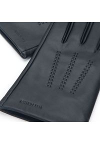 Wittchen - Męskie rękawiczki skórzane ze stębnowaniem. Kolor: czarny. Materiał: skóra. Sezon: jesień, zima. Styl: klasyczny, casual, elegancki #4