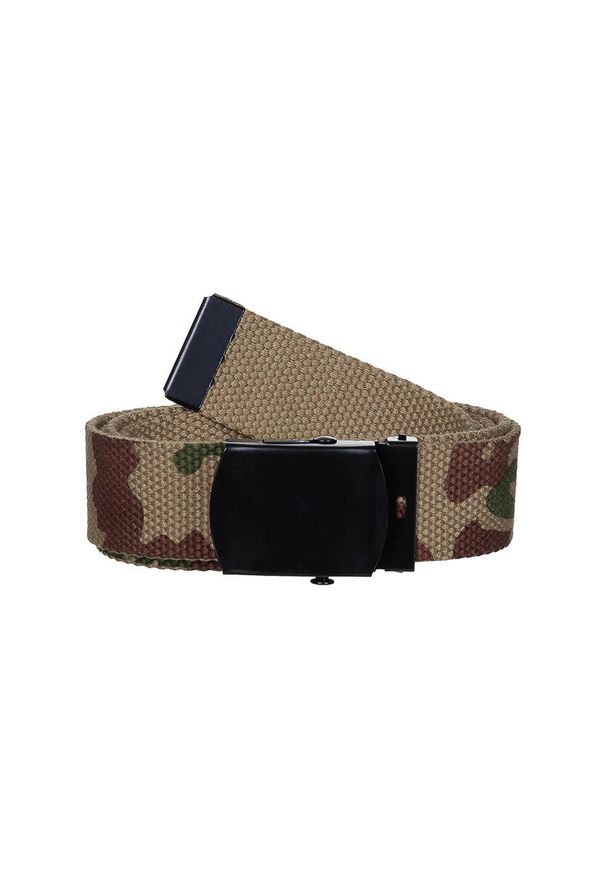 MFH MAX FUCHS - Pasek parciany camouflage. Kolor: zielony, wielokolorowy, brązowy