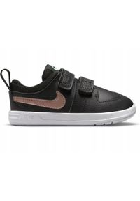 Nike - Buty na co dzień dziecięce NIKE PICO na rzepy skóra. Okazja: na co dzień. Zapięcie: rzepy. Kolor: czarny. Materiał: skóra. Sport: turystyka piesza