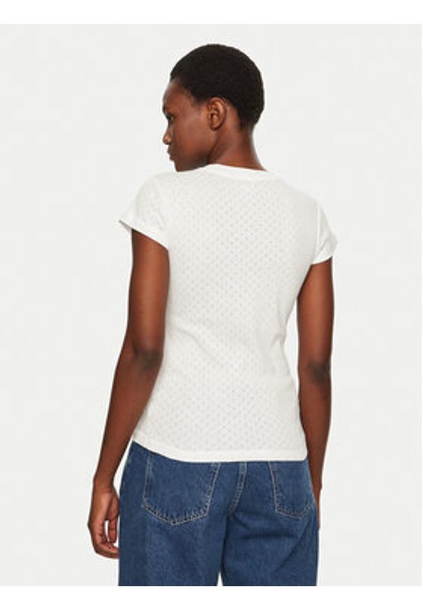 Herskind T-Shirt Ludo 5435178 Biały Regular Fit. Kolor: biały. Materiał: bawełna