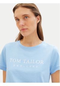 Tom Tailor T-Shirt 1041288 Błękitny Regular Fit. Kolor: niebieski. Materiał: bawełna