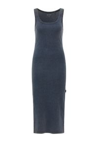 Mustang Sukienka codzienna Mona 1016535 Granatowy Slim Fit. Okazja: na co dzień. Kolor: niebieski. Materiał: bawełna. Typ sukienki: proste. Styl: casual