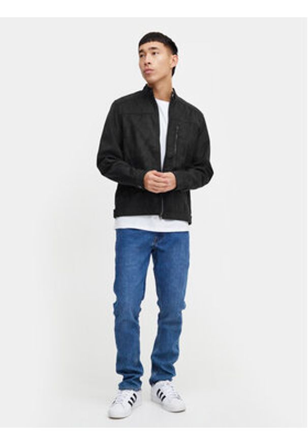 Blend Kurtka z imitacji skóry 20716626 Czarny Regular Fit. Kolor: czarny. Materiał: skóra