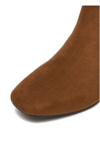 Clara Barson Botki CEO-CD24038-4 Bordowy. Kolor: czerwony. Materiał: materiał #6