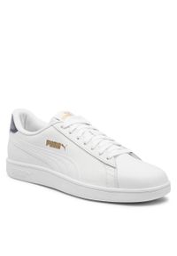 Sneakersy Puma Smash V2 L 365215 35 Puma White/Peacoat/Gold. Kolor: biały. Materiał: skóra
