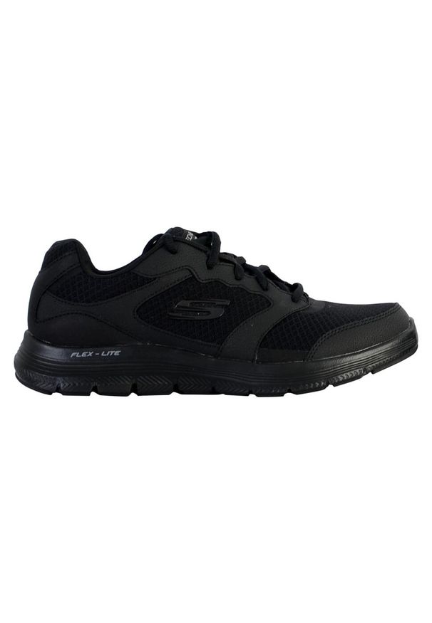 skechers - Buty treningowe męskie, Skechers Flex Advantage 4.0. Zapięcie: sznurówki. Kolor: czarny. Materiał: materiał, syntetyk, tkanina. Szerokość cholewki: normalna. Sport: turystyka piesza