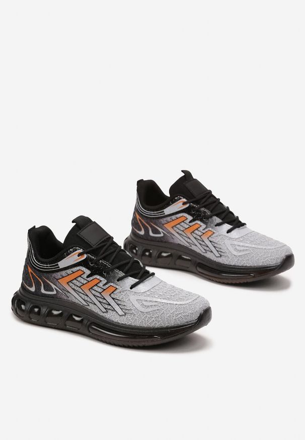 Born2be - Czarne Buty Sportowe na Grubej Podeszwie Ferita. Kolor: czarny