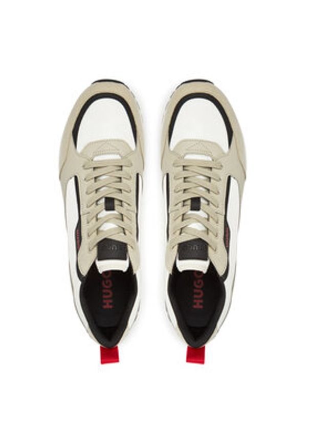 Hugo - HUGO Sneakersy Icelin 50536568 Beżowy. Kolor: beżowy. Materiał: skóra