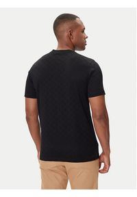 Karl Lagerfeld - KARL LAGERFELD T-Shirt 755004 554201 Czarny Regular Fit. Typ kołnierza: dekolt w karo. Kolor: czarny. Materiał: bawełna