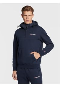 Champion Bluza Half-Zip Heavy 217866 Granatowy Regular Fit. Kolor: niebieski. Materiał: bawełna